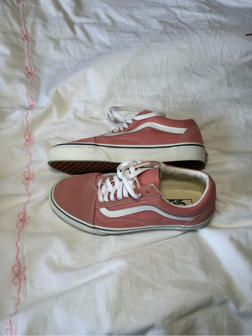 Vans Old Skool Sneakers - Rose Pink & White